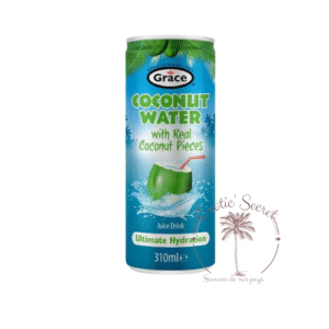 Eau de coco Grace avec morceaux de coco